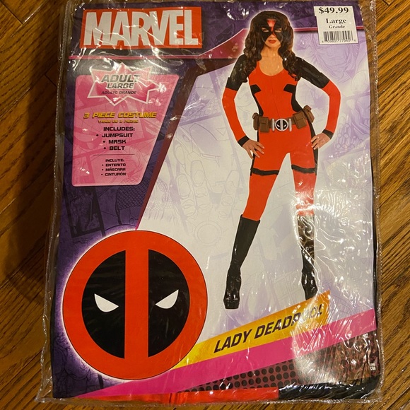 Marvel Other - NWT Marvel Lady Deadpool Halloween Costume